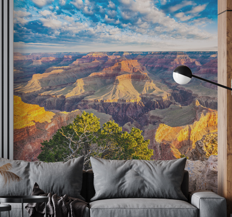 Grand Canyon blue sky wall mural - TenStickers