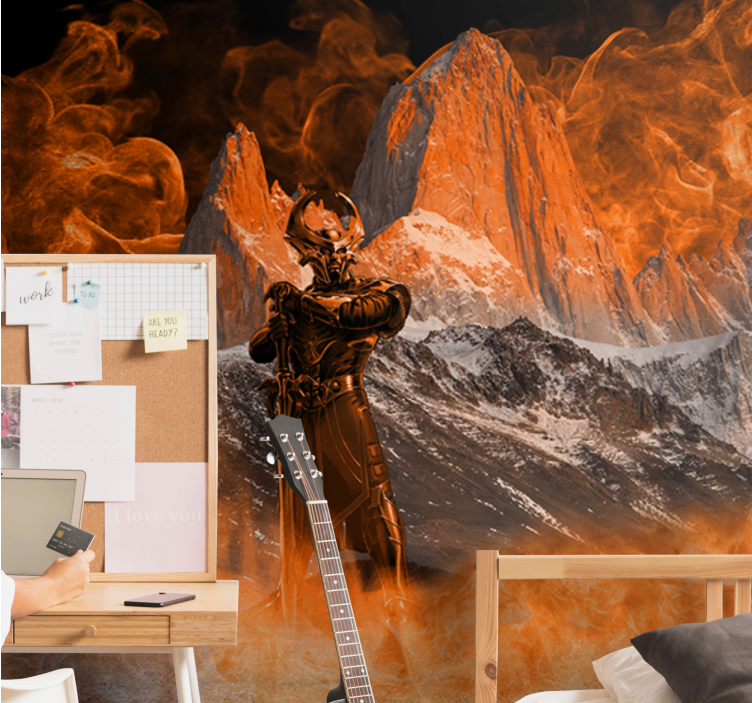 Heimdall the guardian of bifrost wall mural - TenStickers