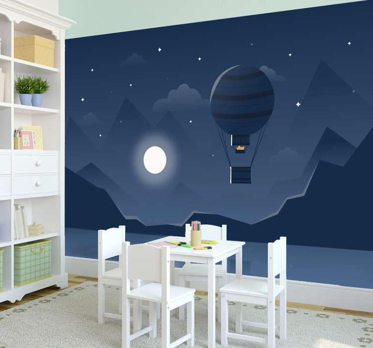 Hot Air Balloon Fantasy Wall Mural - TenStickers