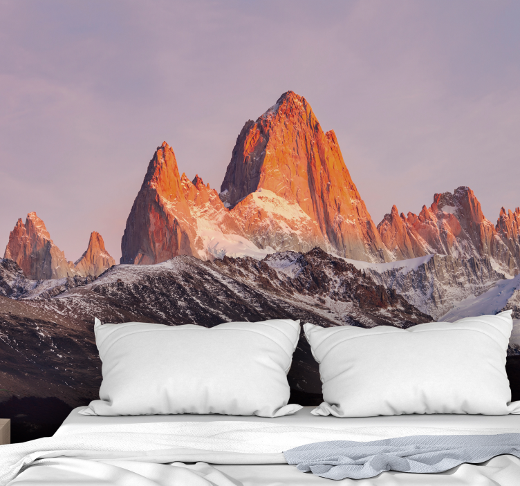 Huge mountain Mountain wall mural - TenStickers