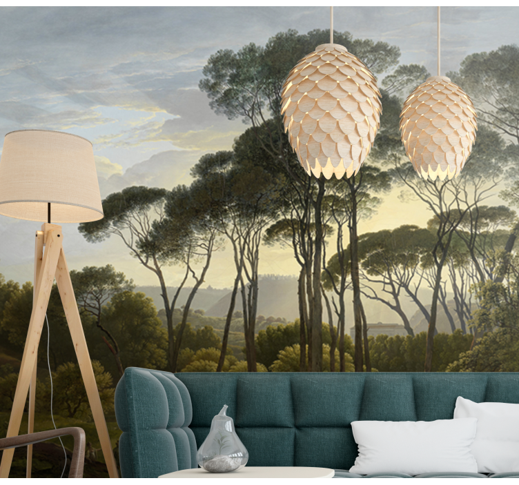 Italian forest landscape Forest Wall Mural - TenStickers