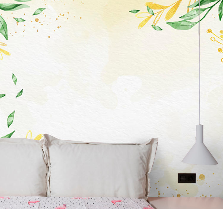 Leaves background Marriage Wall Murals - TenStickers