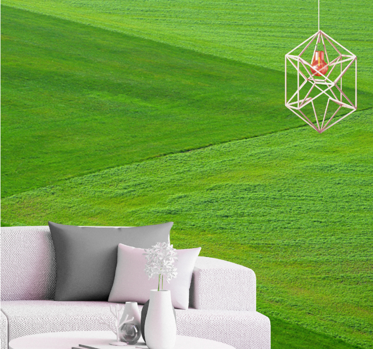 Pure green fields nature wall mural - TenStickers