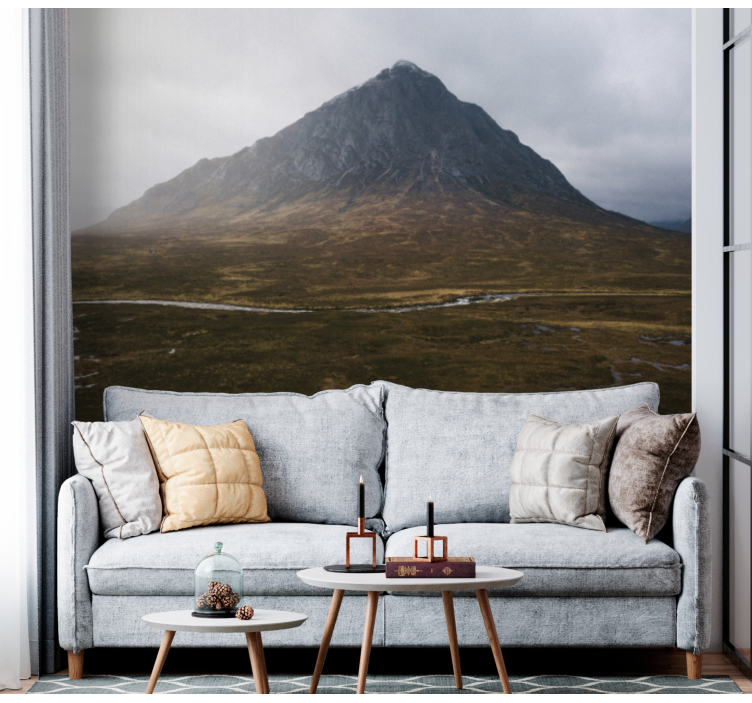 Mountain wall mural majestic mountain peak - TenStickers
