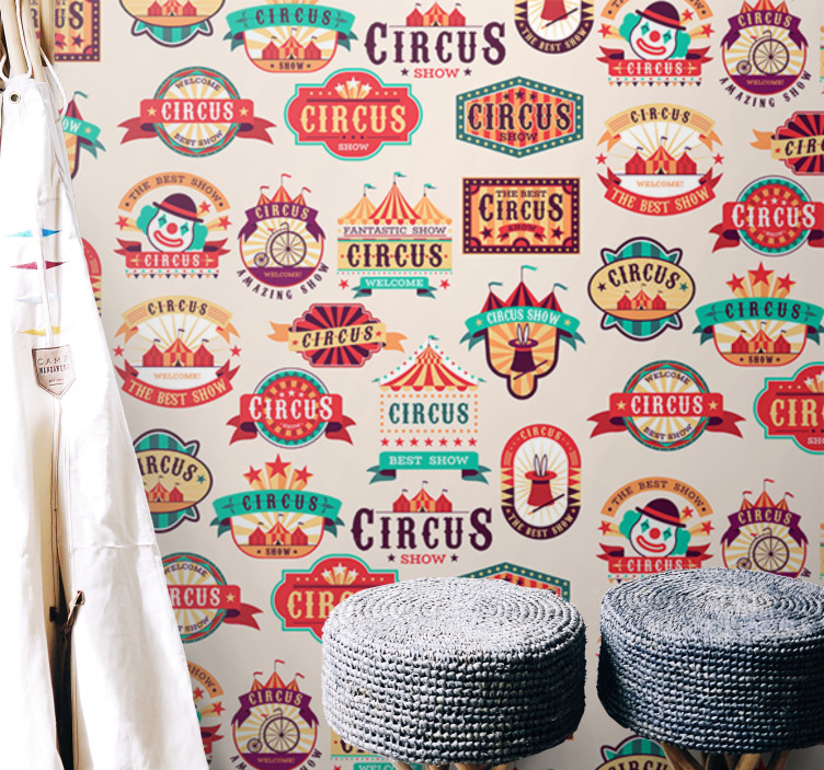 Mural quote circus theme decor - TenStickers