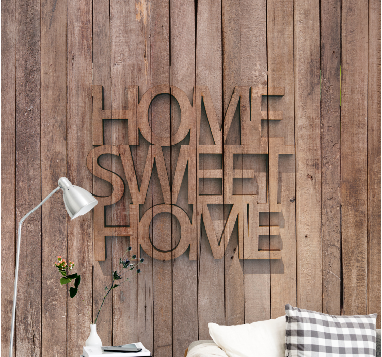 Mural quote home sweet home decoration - TenStickers