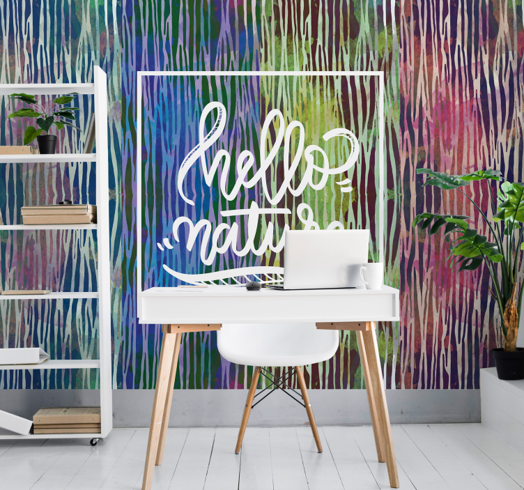 Nature wall mural hello nature - TenStickers