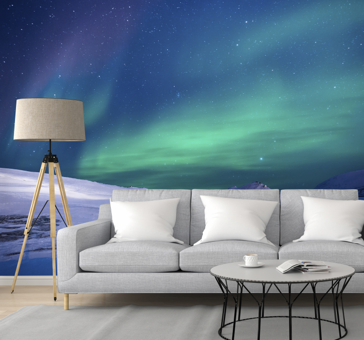 Northern Lights Sky Wall Mural - TenStickers