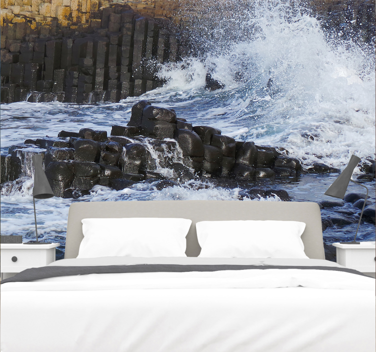 Oceanic Basalt Columns sea mural - TenStickers