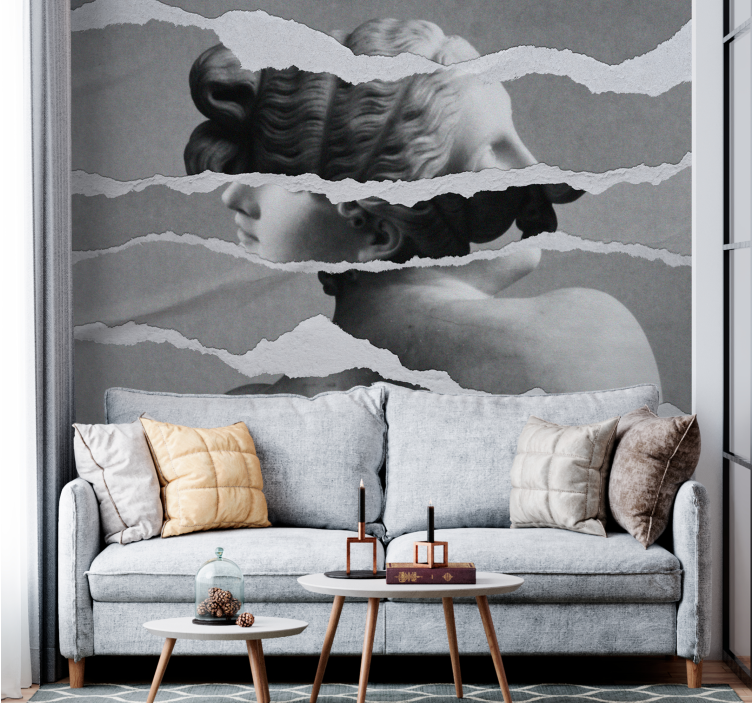 Painting wall mural timeless sculptural elegance - TenStickers