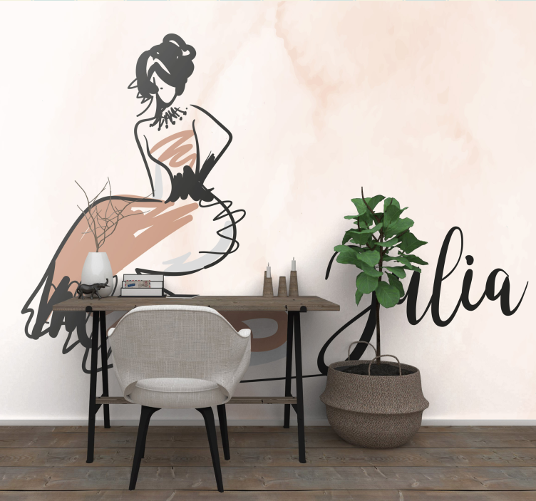 Personalised Fashion Teenage Wall Murals - TenStickers