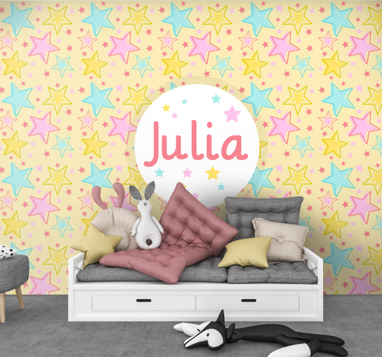 Personalized Starry Design children wall mural - TenStickers
