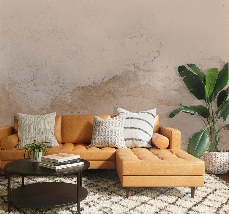 Sand colored texture wall mural - TenStickers