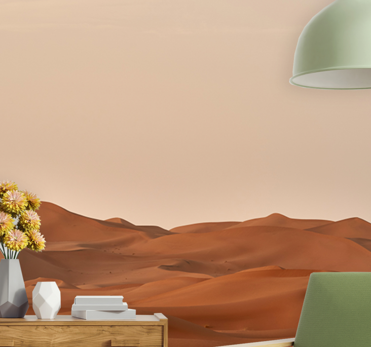Sand dunes in the living room wall mural - TenStickers