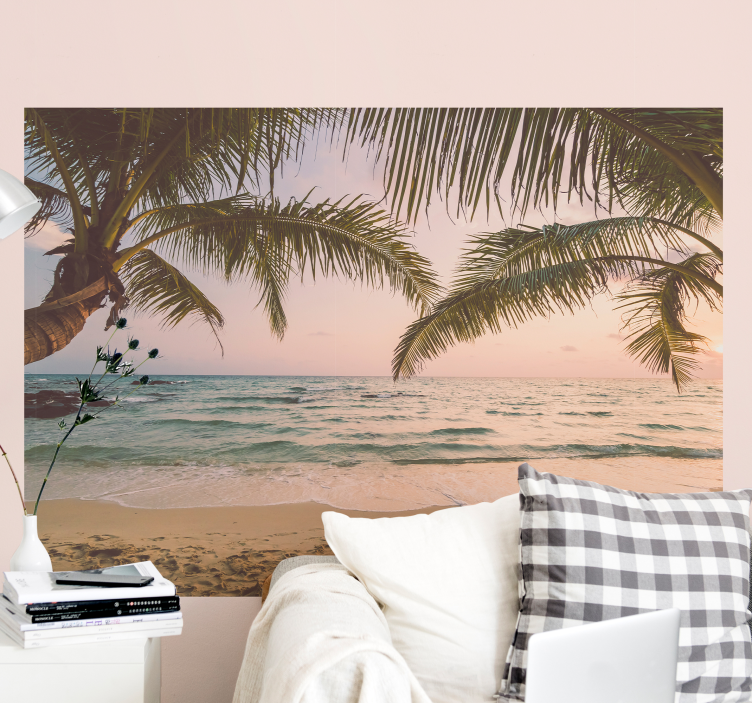 Sea mural tropical paradise escape - TenStickers