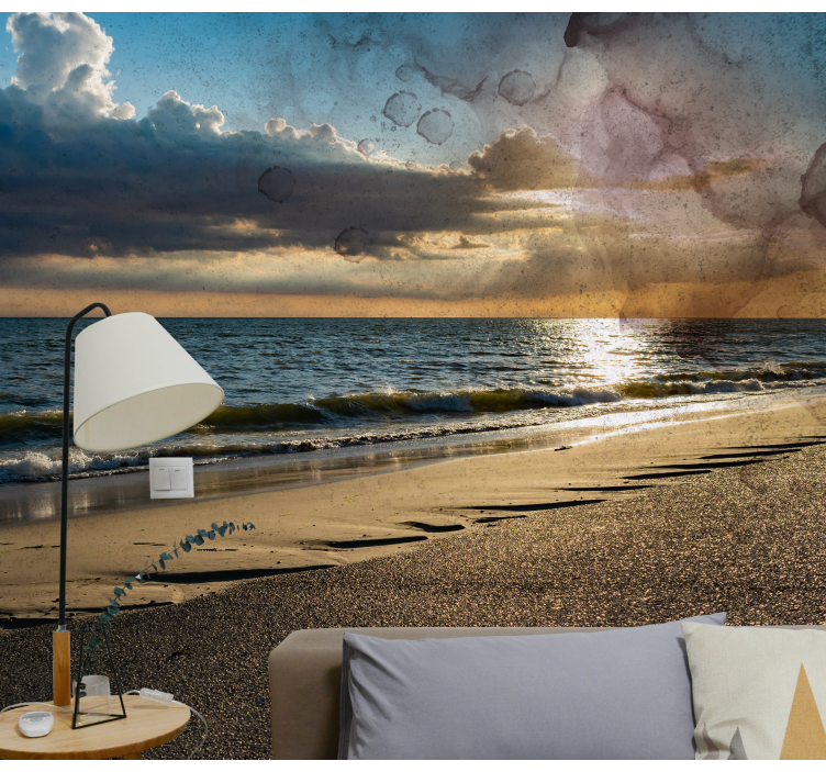 Serene Ocean View nature wall mural - TenStickers