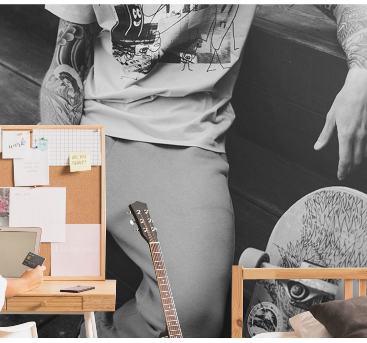 Skateboarder Urban Style city wall mural - TenStickers