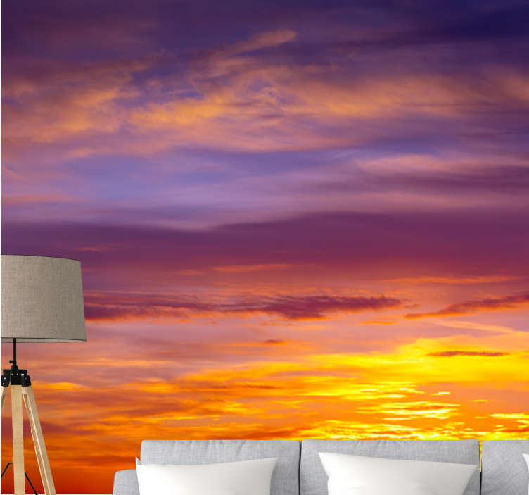 Sky mural majestic sunset view - TenStickers