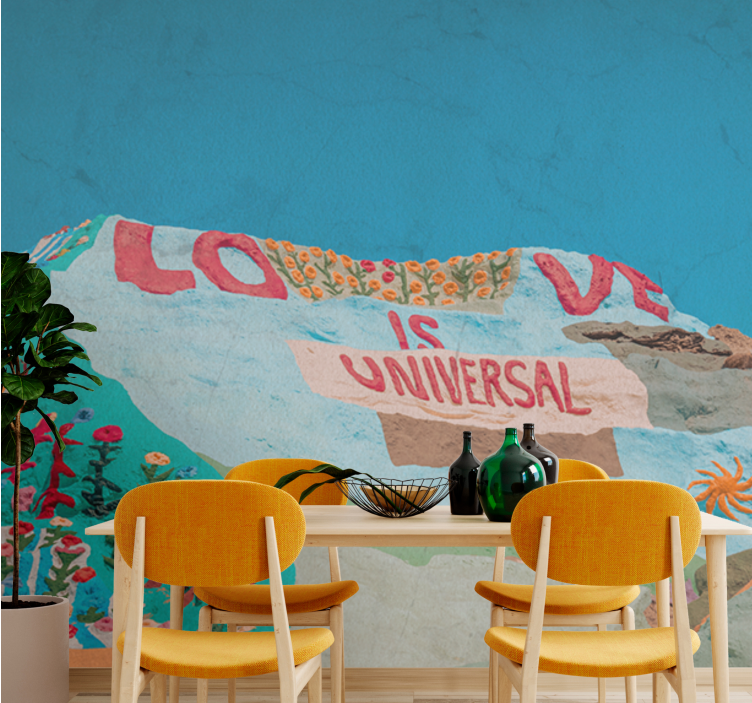 Slab city Love is universal living wall mural - TenStickers