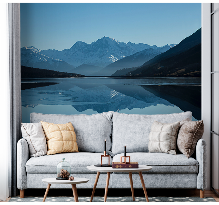 Snowy Colombia Mountain wall mural - TenStickers