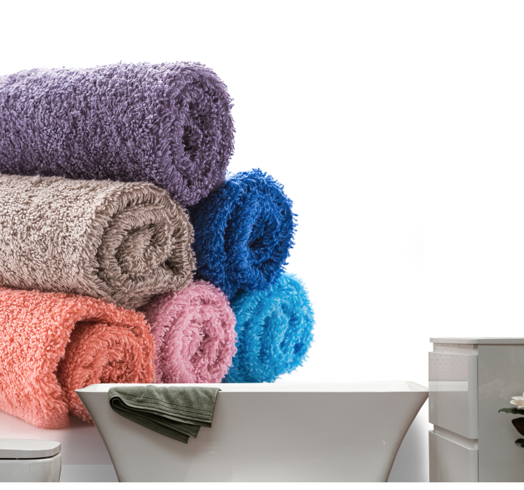 Soft Textured Towels photo mural - TenStickers