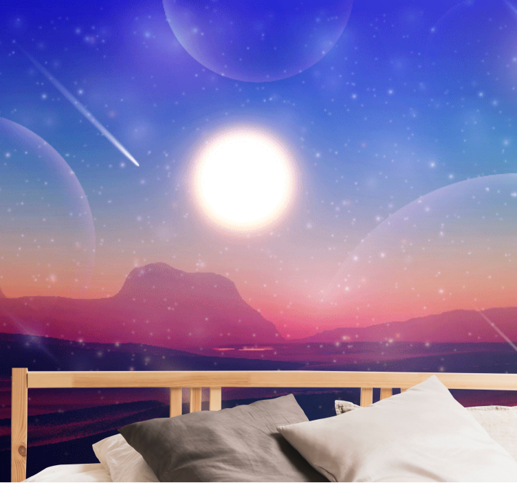 Space mural celestial dreamscape - TenStickers