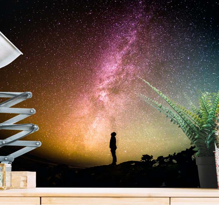 Space mural celestial night sky view - TenStickers