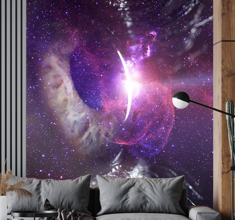 Space mural galactic eye view - TenStickers