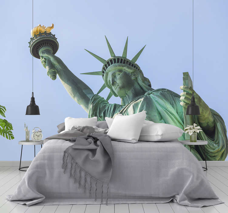 Statue of liberty on a sunny day Bedroom Murals - TenStickers