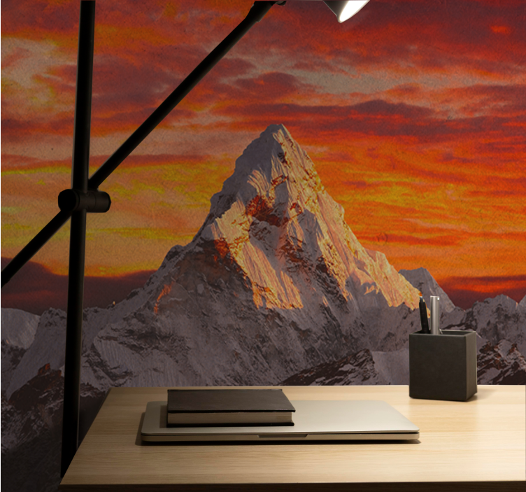 Sunset on Himalaya Mountains wall mural - TenStickers