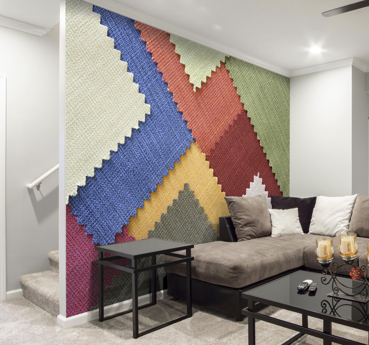 Multiple Textiles 3D Wall Mural - TenStickers