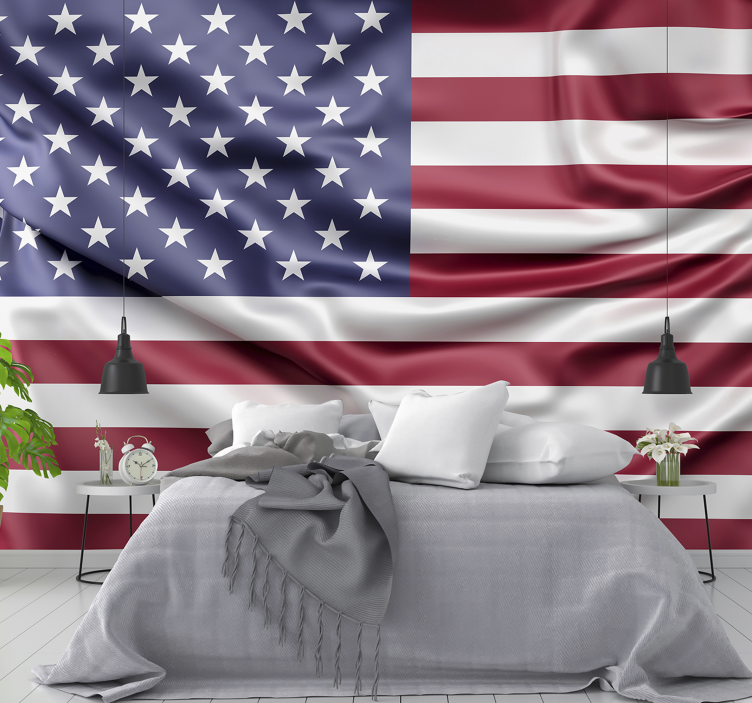 USA Flag country wall mural - TenStickers