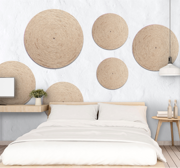 Wall mural natural circle designs - TenStickers