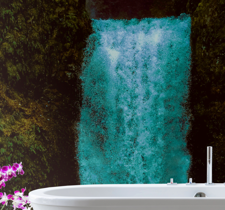 Waterfall mural grand waterfall stream - TenStickers