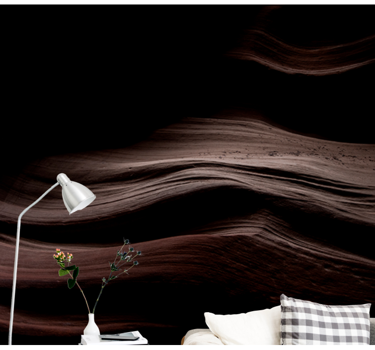 Waves of Earth texture wall mural - TenStickers