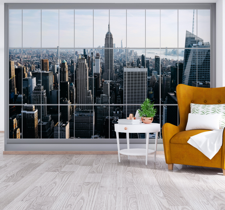 Window at New York new york wall mural - TenStickers