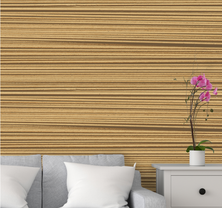 Wood look wallpaper natural wood finish - TenStickers