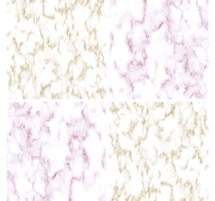 Coasters with marble pattern design - TenStickers