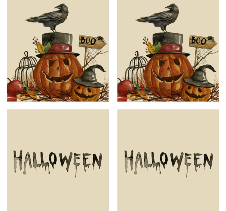 Watercolor Halloween drink coaster - TenStickers