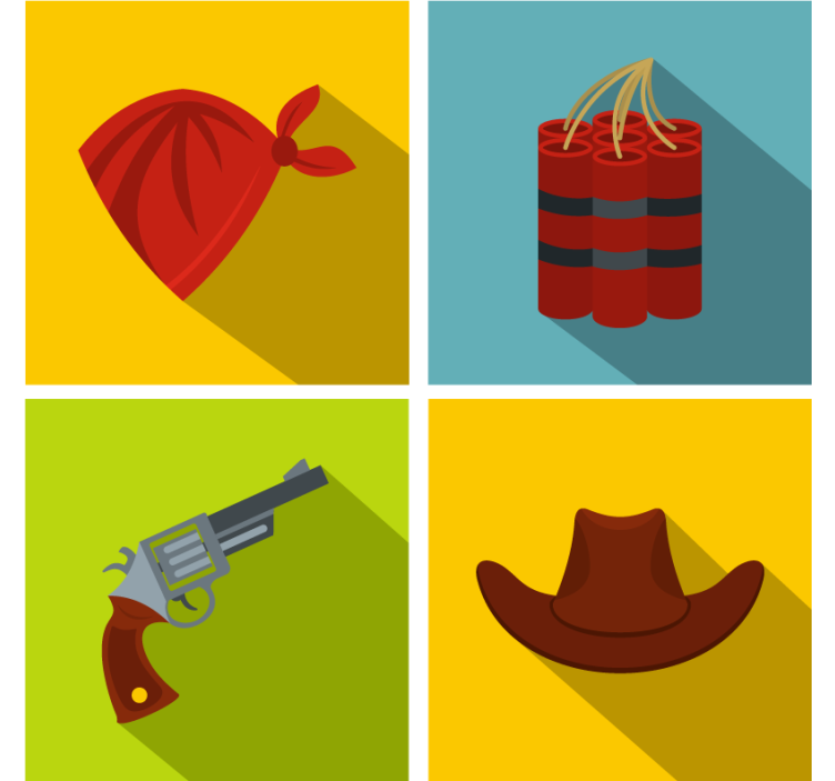 Cowboy tiles drink coaster - TenStickers