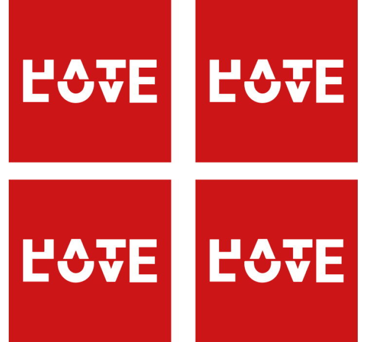 Text coasters bold typography design - TenStickers