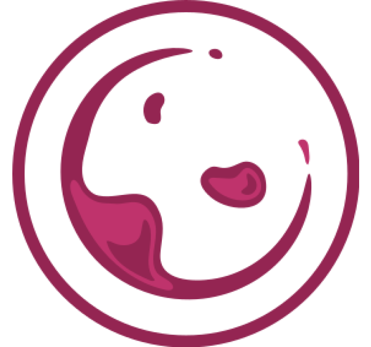 Beer mats playful wine splash - TenStickers