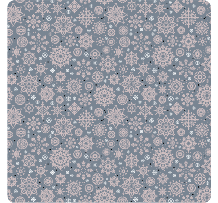 Christmas coasters winter floral design - TenStickers