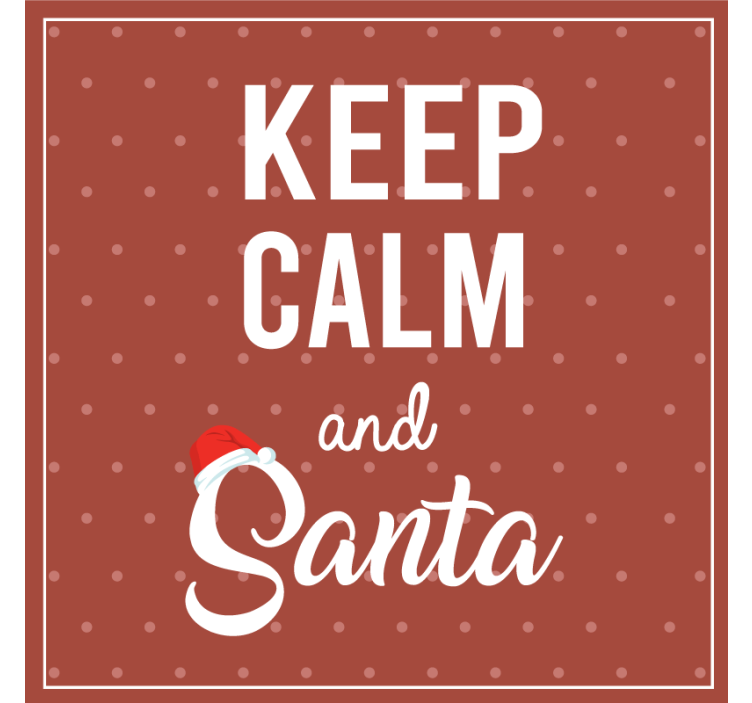 Christmas coasters with cheerful quote design - TenStickers