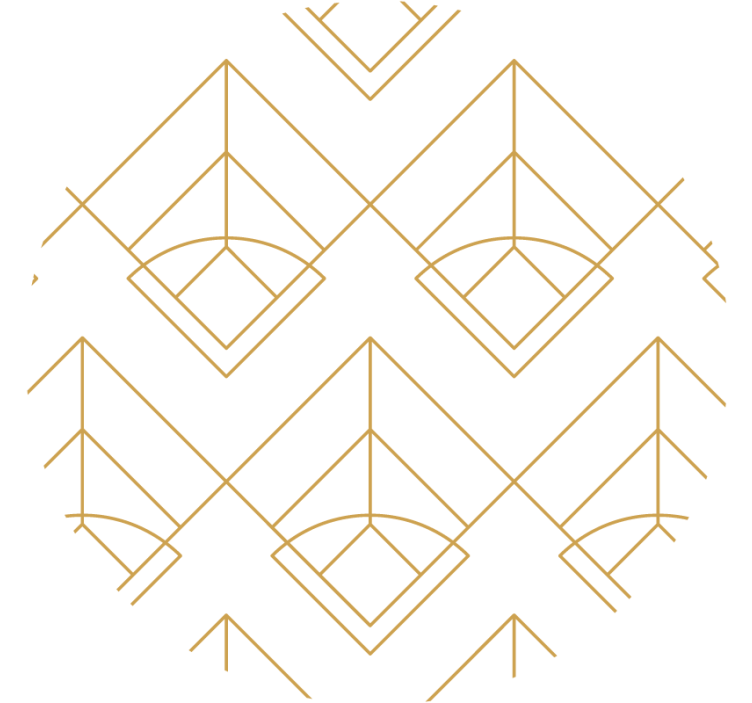 Geometric pattern coasters - TenStickers