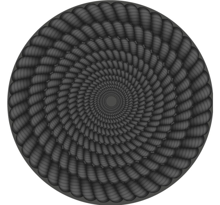 Spiral pattern round coasters - TenStickers