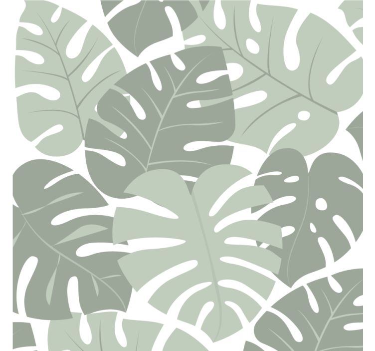 Coasters with leafy monstera designs - TenStickers