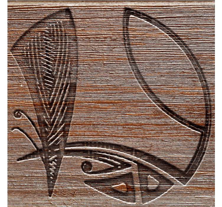 Coasters with detailed wood patterns - TenStickers