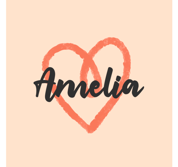 Personalisable coasters heart shape customization - TenStickers