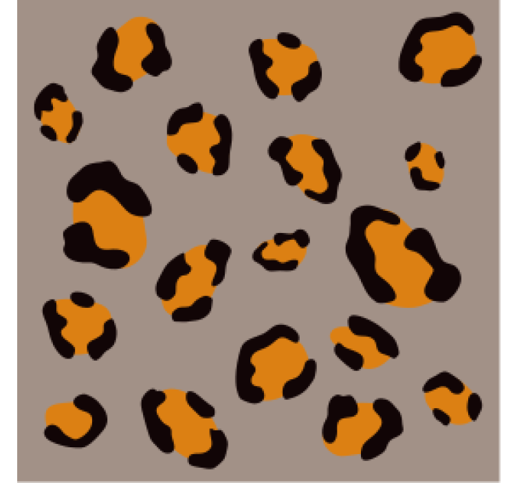 Leopard print pattern beer mats - TenStickers
